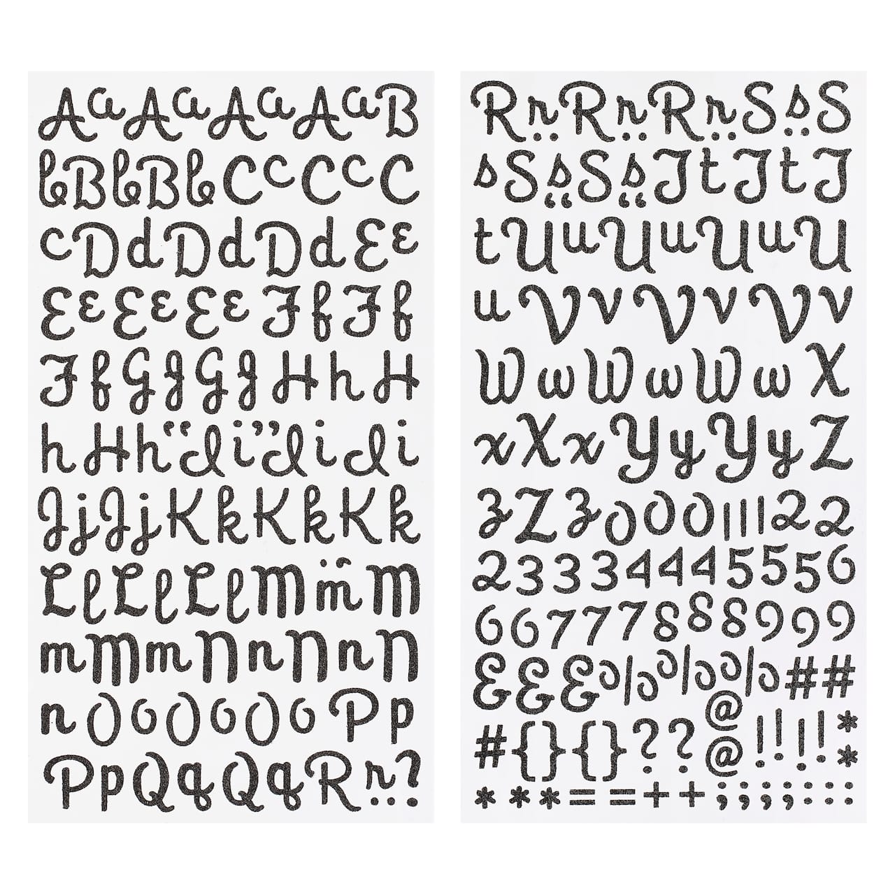 Recollections&#x2122; Glitter Alphabet Stickers, Script